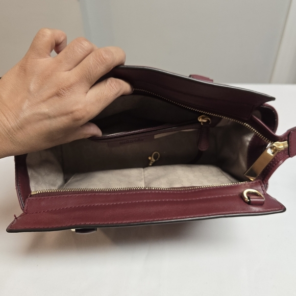 MICHAEL Michael Kors Quilted Burgundy Selma Large Satchel Bag - Picture 8 of 8